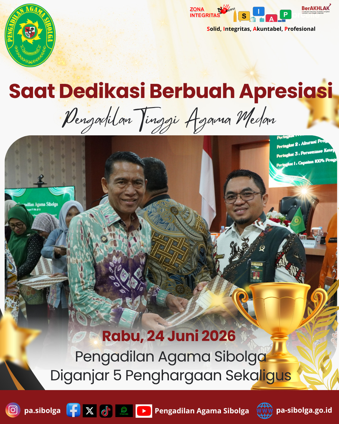 AhaConvert Merah dan Putih Modern Simpel Ucapan Hari Pendidikan Nasional Instagram Post 4