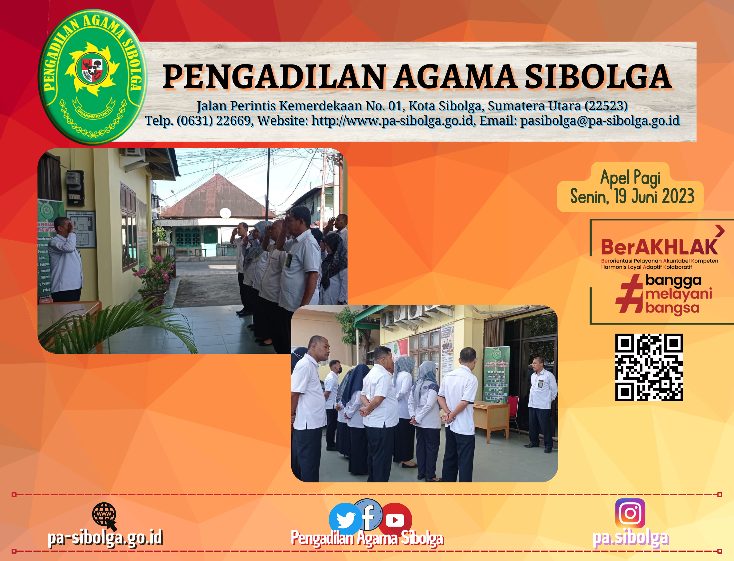 Apel Pagi Senin 19 Juni 2023