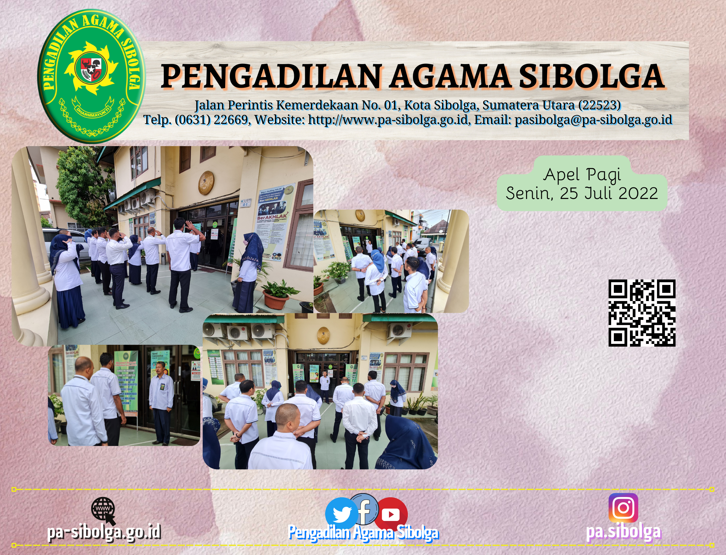 Apel Pagi Senin 25 Juli 2022