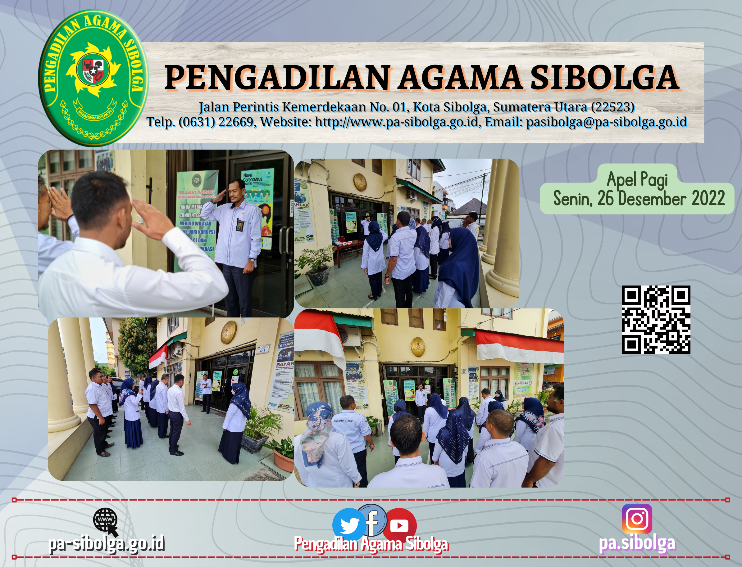 Apel Pagi Senin 26 Desember 2022
