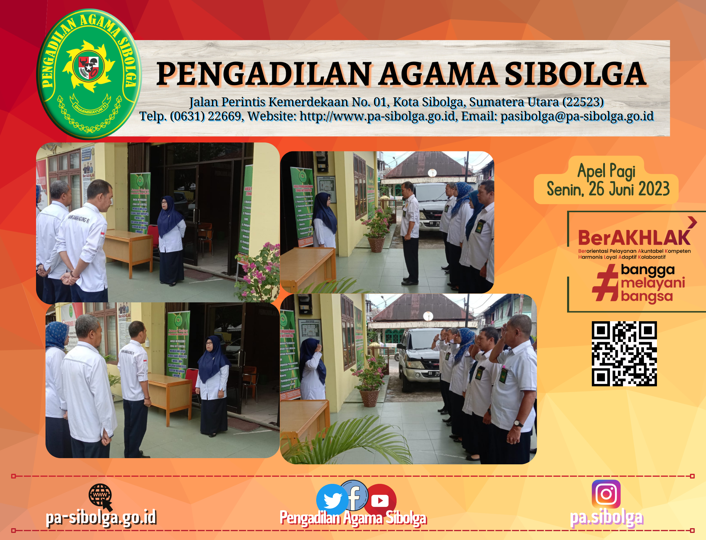 Apel Pagi Senin 26 Juni 2023