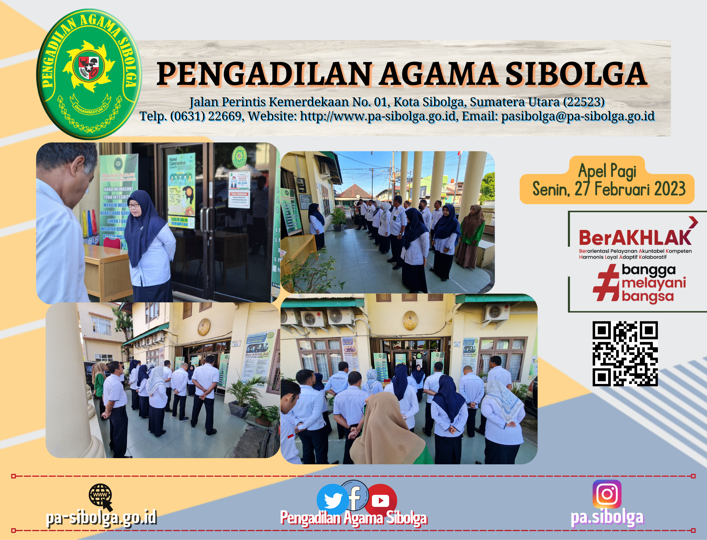 Apel Pagi Senin 27 Februari 2023