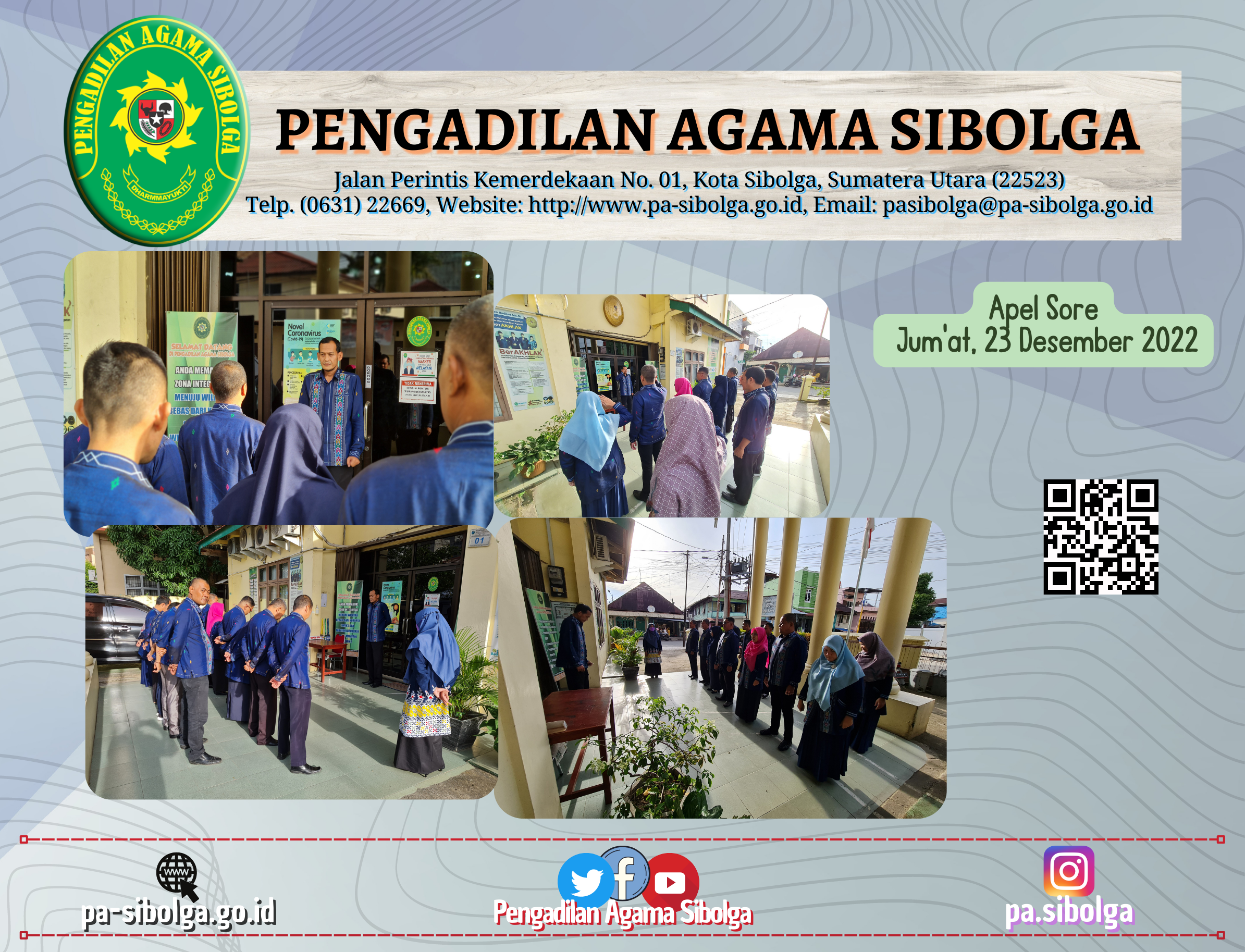 Apel Sore Jumat 23 Desember 2022