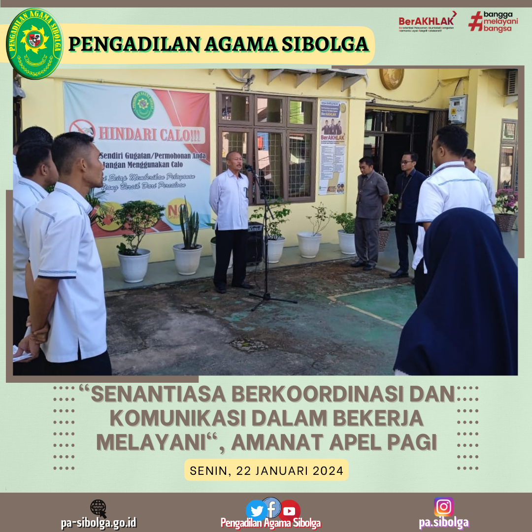 Apel pagi senin 22 januari 2024 1