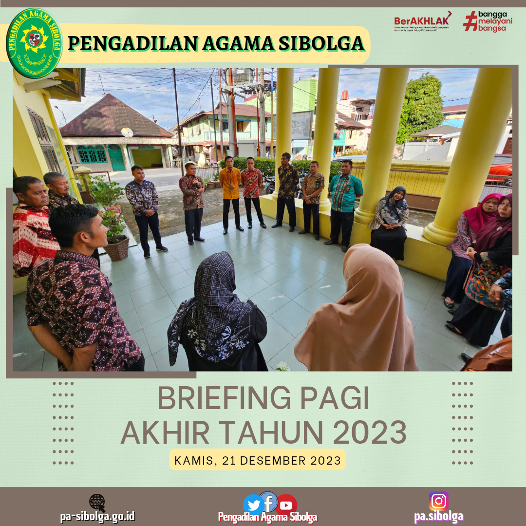 Brefing pagi terakhir 2023 2
