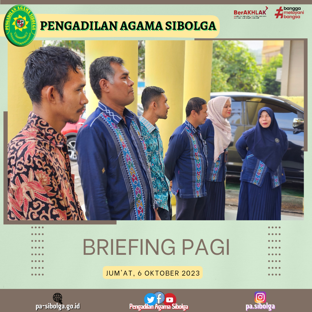 Briefing Jumat 6 oktober 2023 2