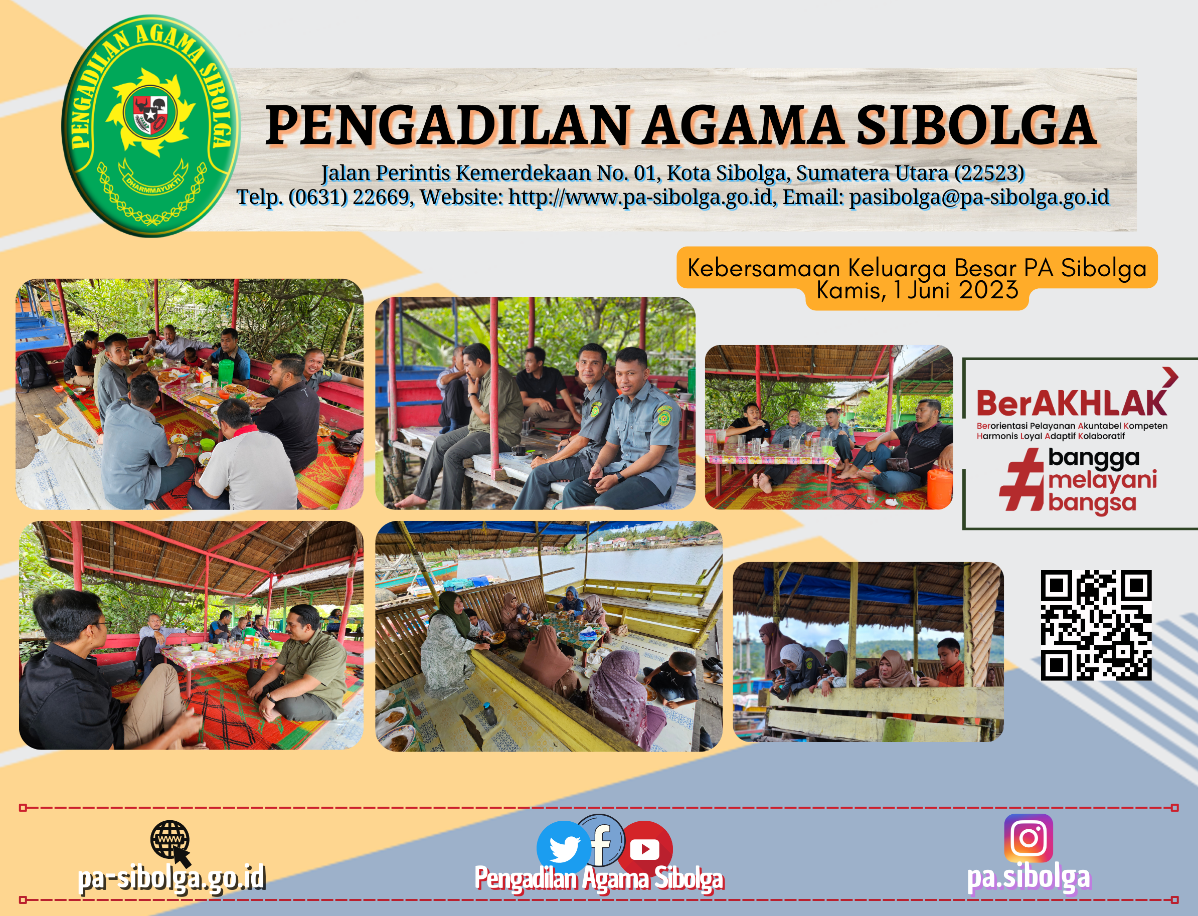 Kebersamaan Keluarga Besar PA Sibolga