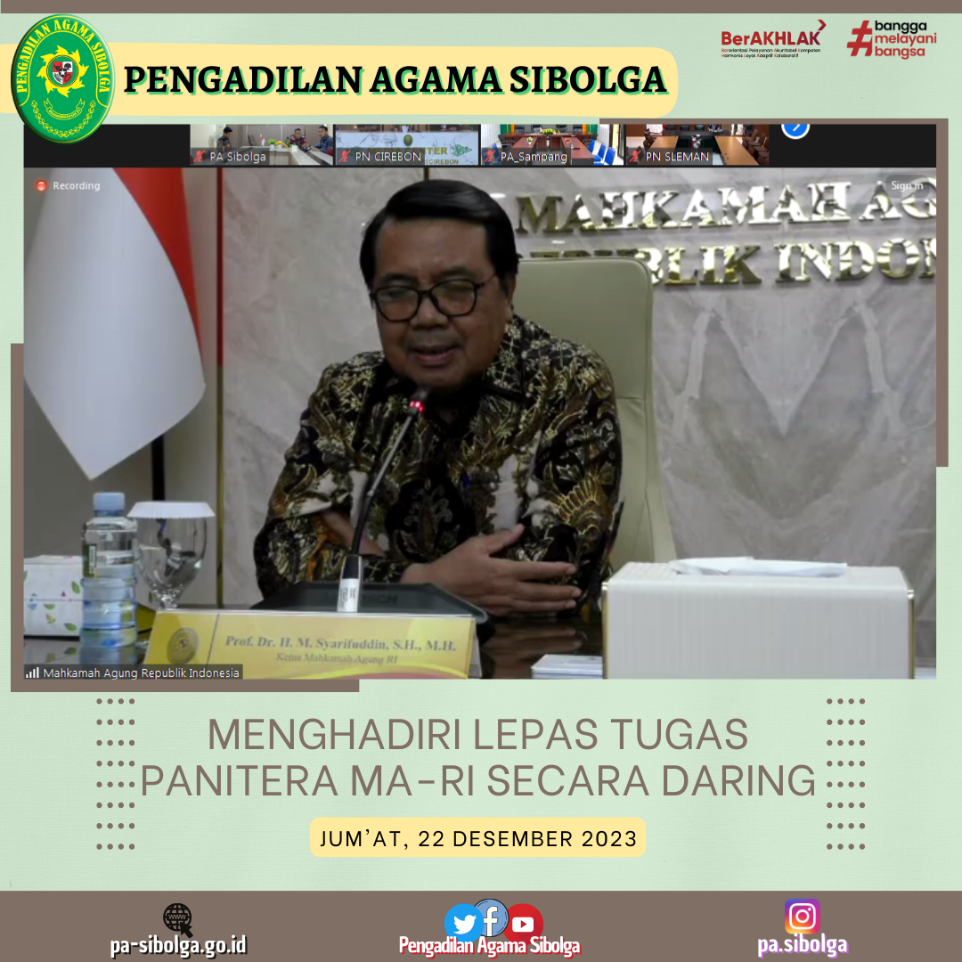 Lepas tugas panitera MA 2023 2