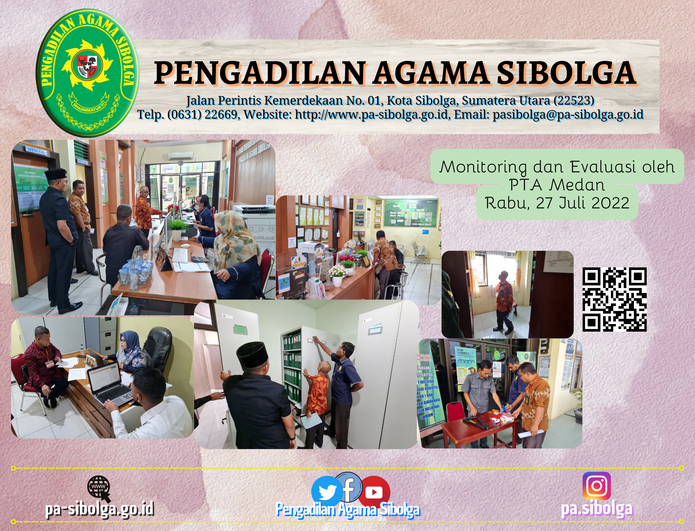 Monev oleh PTA Medan Juli 2022
