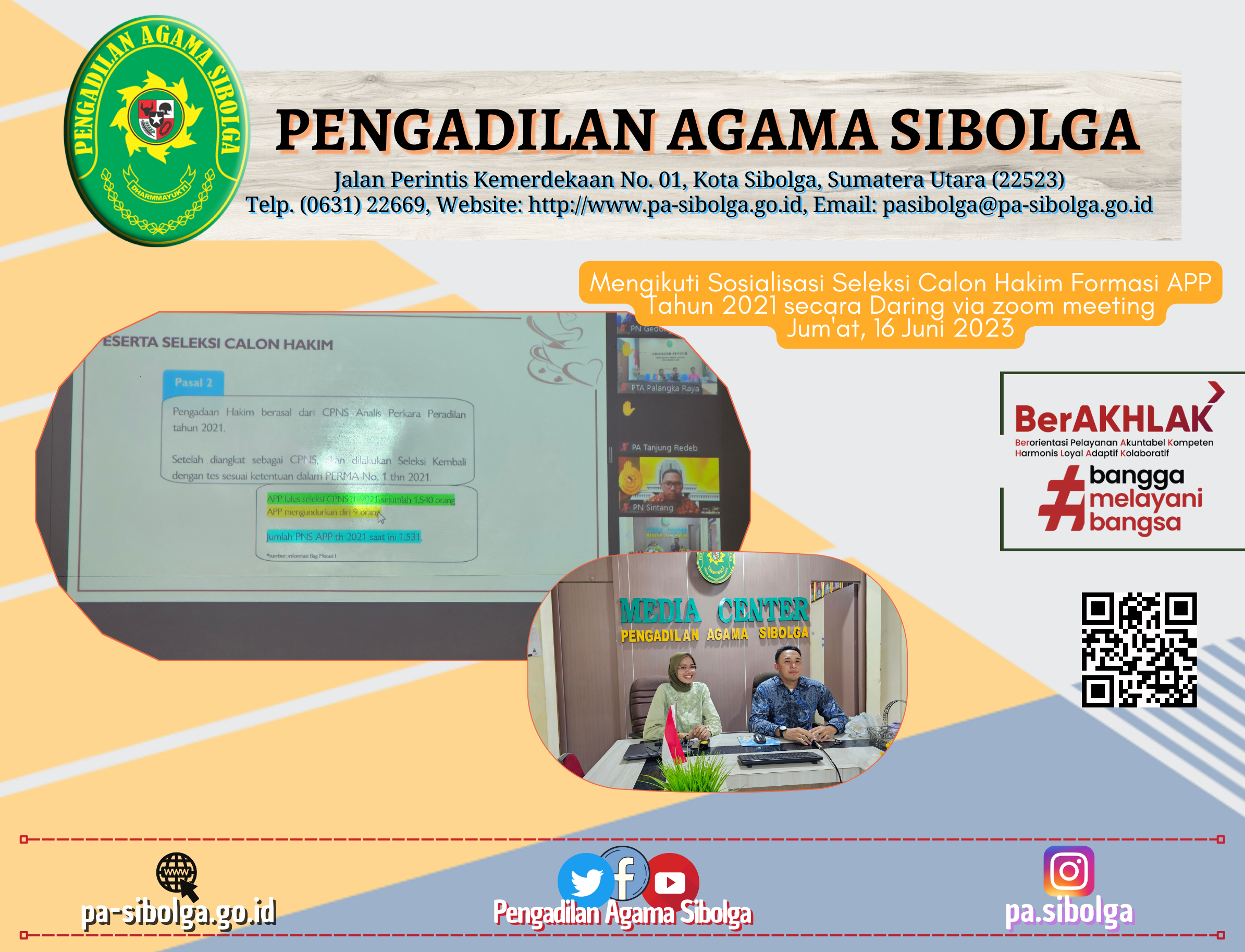 Sosialisasi Seleksi Cakim APP 2021 2023