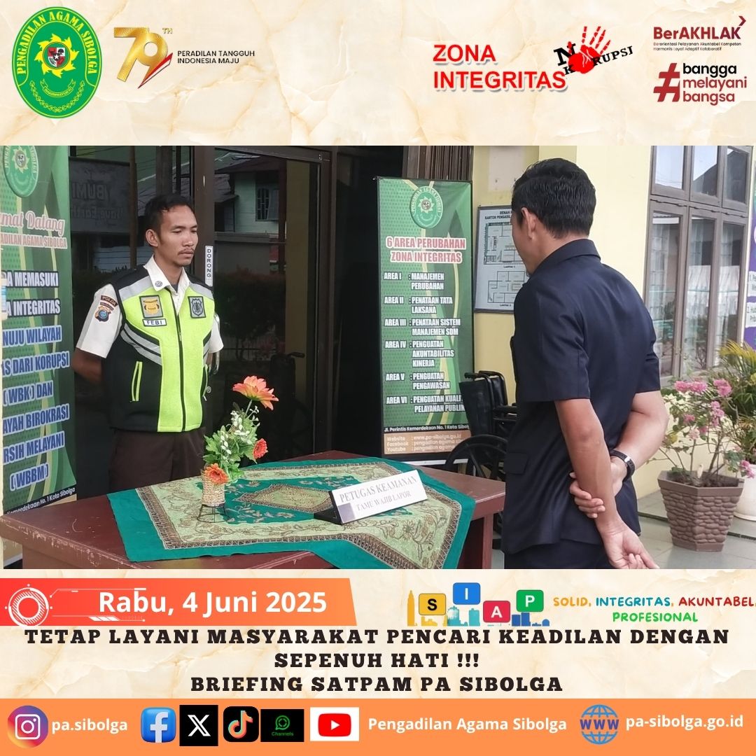 FOTO BERITA BRIEFING SATPAM TGL 4 6 2025 2